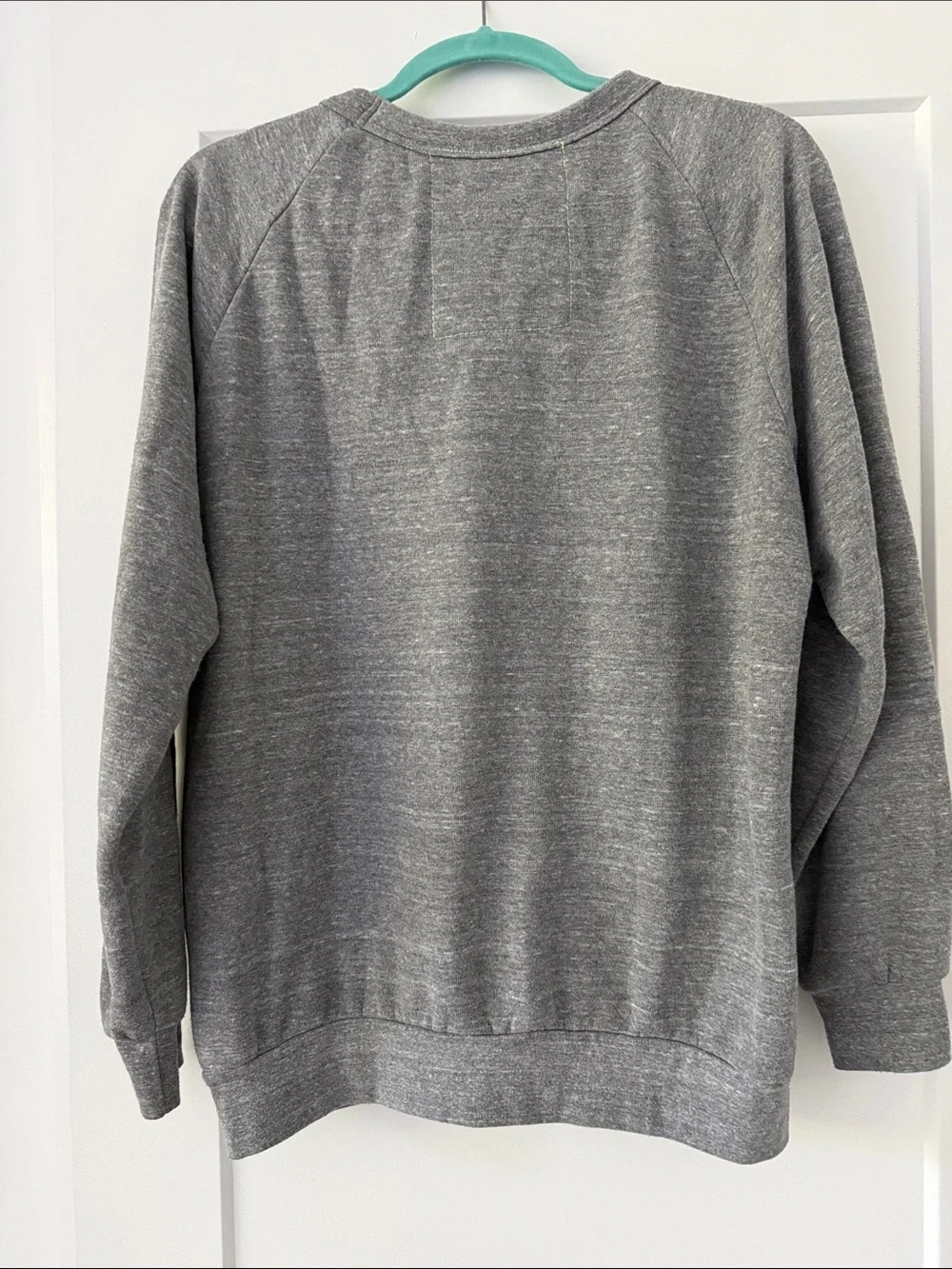 Aviator Nation Gray Crewneck with Blue and Red 'PRAY FOR SNOW' Graphic